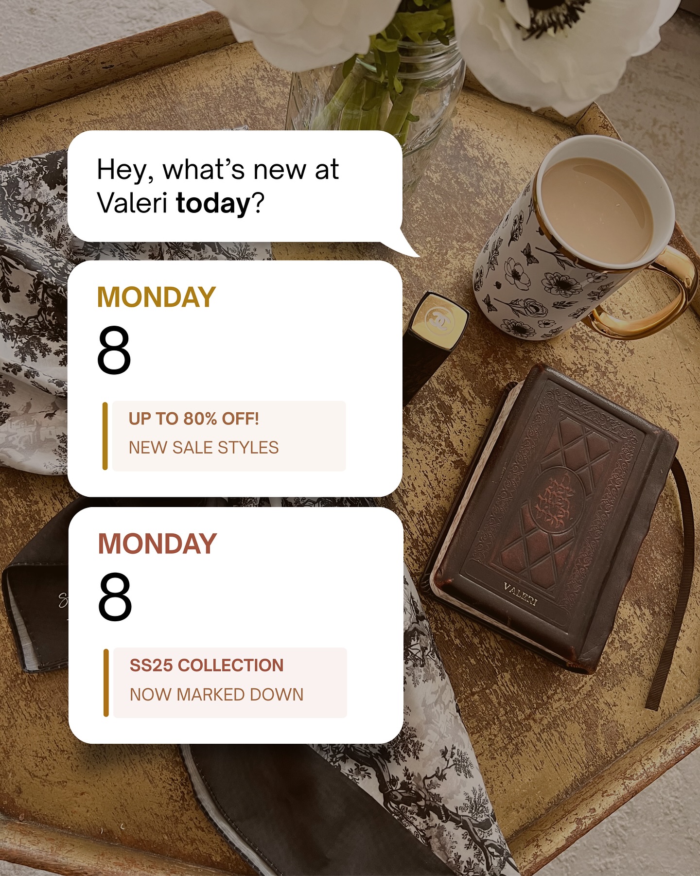 Instagram post with the caption: We just moved a ton of new pieces into the Sale section — and th...